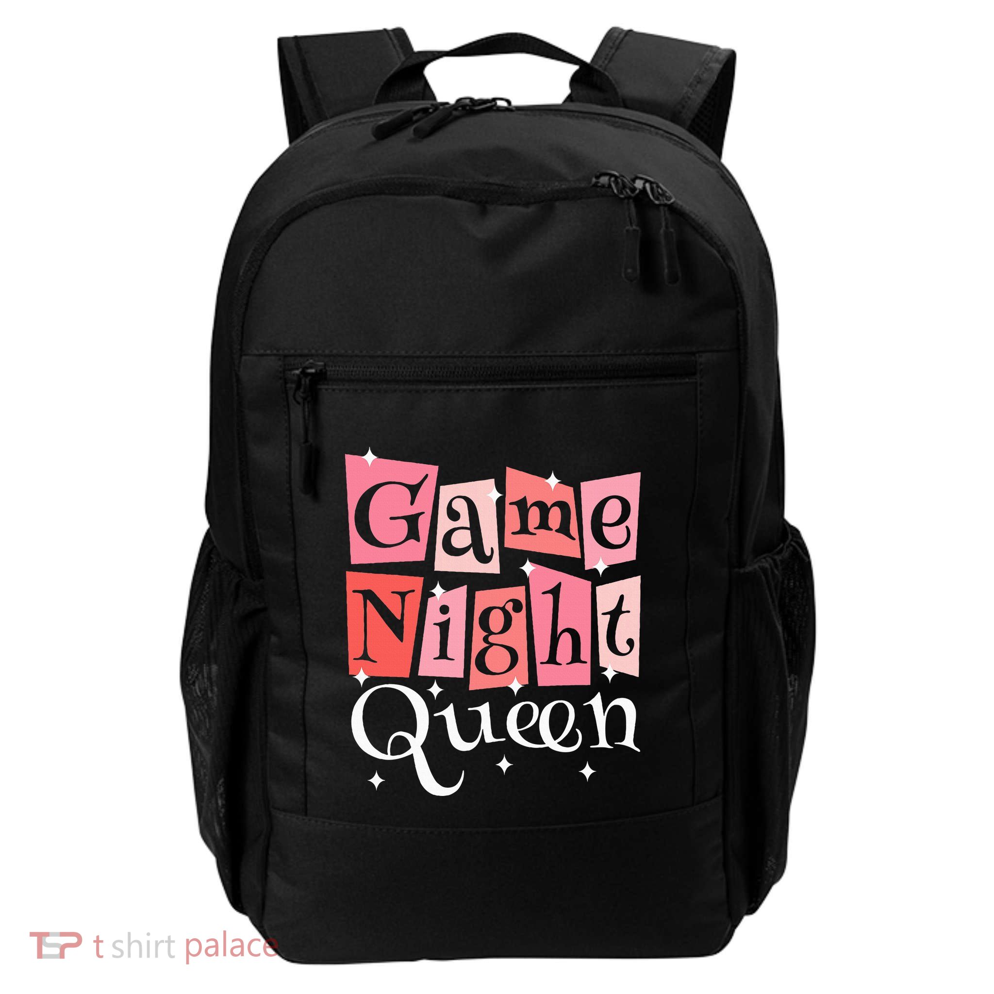 Girl Game Night Daughter Family Board Game Night Daily Commute Backpack