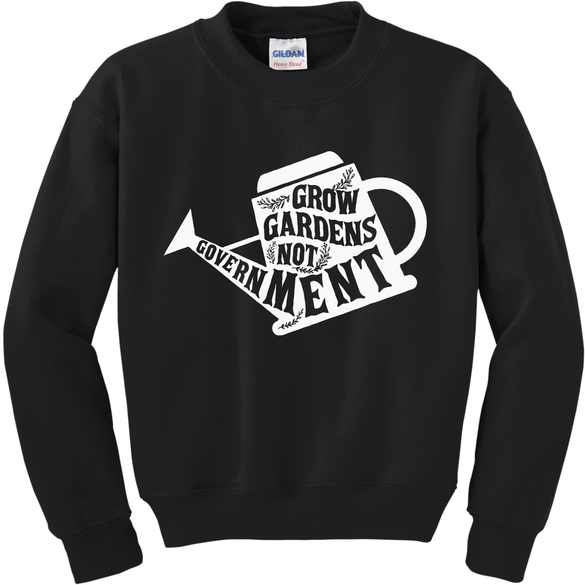 Grow Garden Not Government Homesteading Less Government Kids Sweatshirt