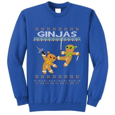 Ginjas Gingerbread Ninjas Funny Ugly Christmas Gift Sweatshirt