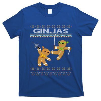 Ginjas Gingerbread Ninjas Funny Ugly Christmas Gift T-Shirt