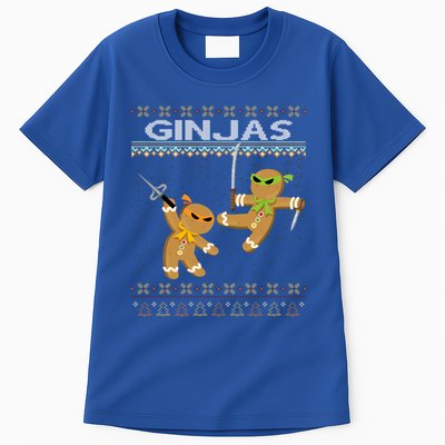 Ginjas Gingerbread Ninjas Funny Ugly Christmas Gift Tall T-Shirt