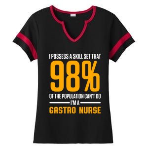 Gastroenterology Gastro Nurse Skill Set Gi Nursing Rn Gift Ladies Halftime Notch Neck Tee