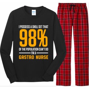 Gastroenterology Gastro Nurse Skill Set Gi Nursing Rn Gift Long Sleeve Pajama Set