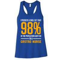 Gastroenterology Gastro Nurse Skill Set Gi Nursing Rn Gift Women's Racerback Tank