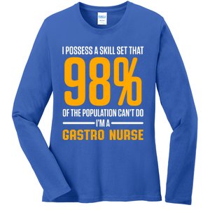 Gastroenterology Gastro Nurse Skill Set Gi Nursing Rn Gift Ladies Long Sleeve Shirt