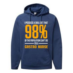 Gastroenterology Gastro Nurse Skill Set Gi Nursing Rn Gift Performance Fleece Hoodie