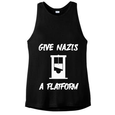 Gabe Give Nazis A Platform Ladies PosiCharge Tri-Blend Wicking Tank