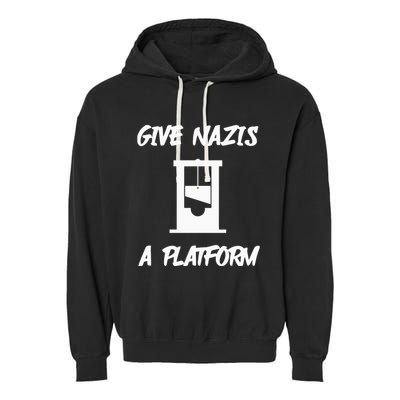 Gabe Give Nazis A Platform Garment-Dyed Fleece Hoodie