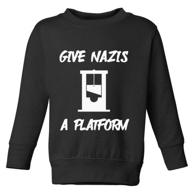 Gabe Give Nazis A Platform Toddler Sweatshirt