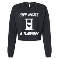 Gabe Give Nazis A Platform Cropped Pullover Crew