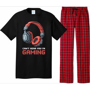 Gamer Graphic Ns Video Gaming Funny Headset Funny Gift Pajama Set