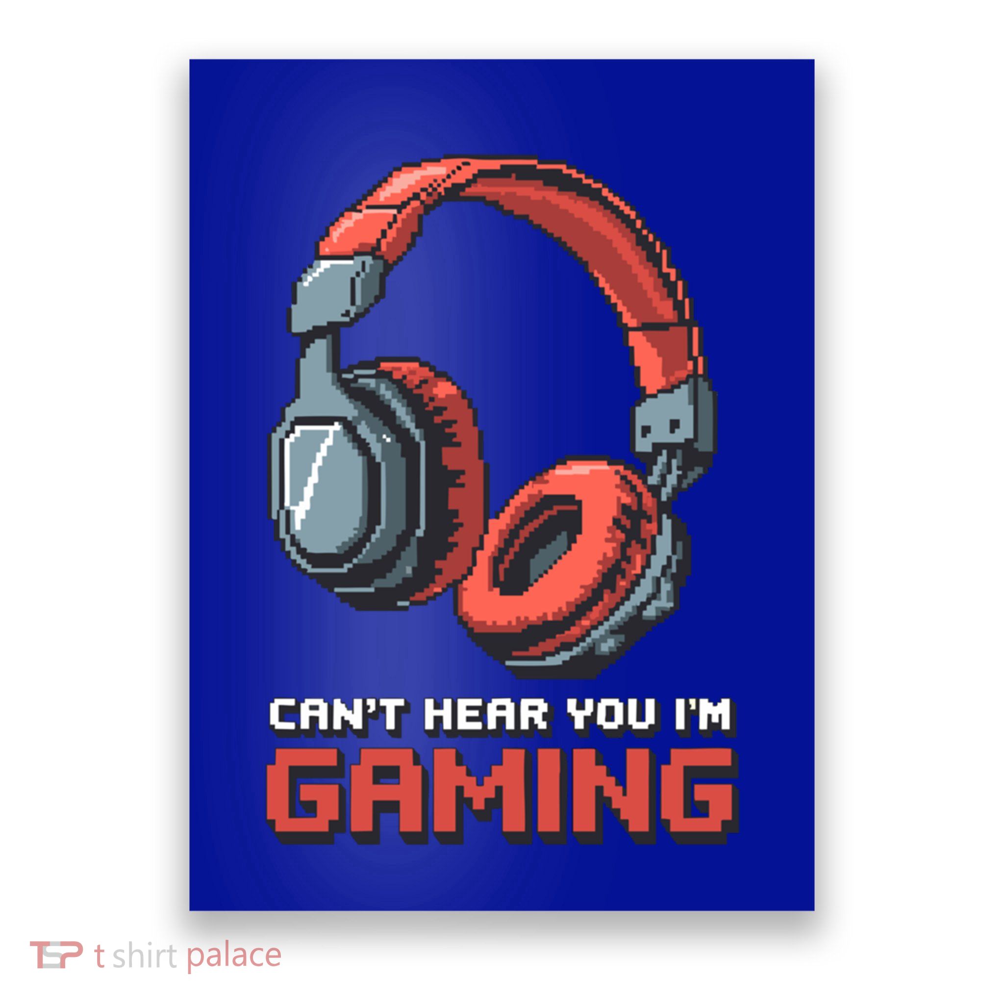 Gamer Graphic Ns Video Gaming Funny Headset Funny Gift Poster