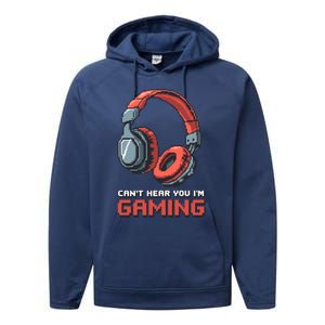 Gamer Graphic Ns Video Gaming Funny Headset Funny Gift Performance Fleece Hoodie