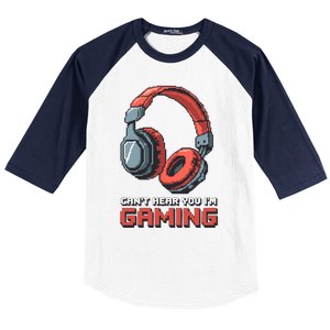 Gamer Graphic Ns Video Gaming Funny Headset Funny Gift Baseball Sleeve Shirt