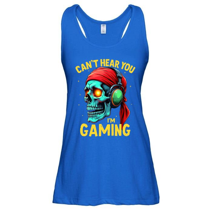 Gamer Graphic Ns Video Gaming Funny Skull Gift Ladies Essential Flowy Tank