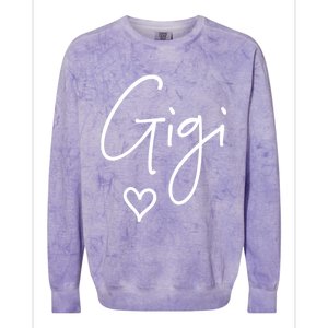 Gigi Grandma Name Women Christmas MotherS Day Birthday Colorblast Crewneck Sweatshirt