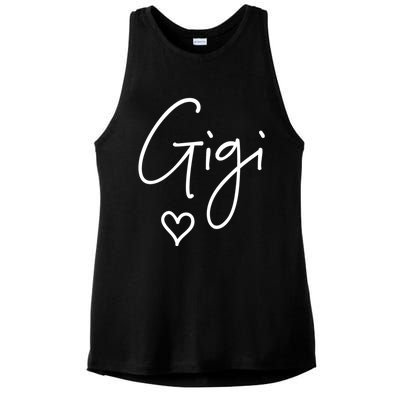 Gigi Grandma Name Women Christmas MotherS Day Birthday Ladies PosiCharge Tri-Blend Wicking Tank