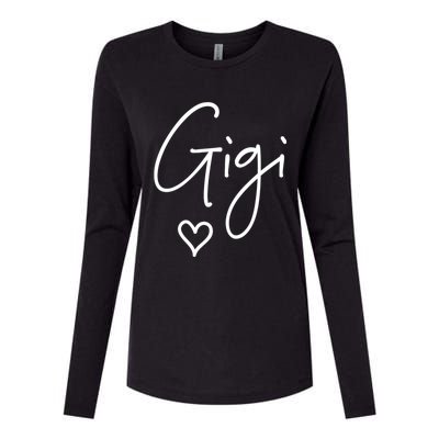 Gigi Grandma Name Women Christmas MotherS Day Birthday Womens Cotton Relaxed Long Sleeve T-Shirt