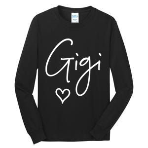 Gigi Grandma Name Women Christmas MotherS Day Birthday Tall Long Sleeve T-Shirt