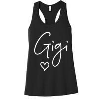 Gigi Grandma Name Women Christmas MotherS Day Birthday Women's Racerback Tank