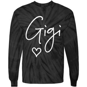 Gigi Grandma Name Women Christmas MotherS Day Birthday Tie-Dye Long Sleeve Shirt