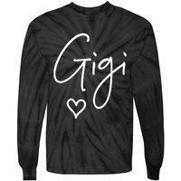 Gigi Grandma Name Women Christmas MotherS Day Birthday Tie-Dye Long Sleeve Shirt