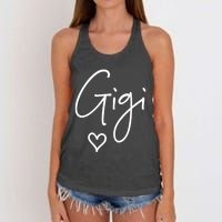 Gigi Grandma Name Women Christmas MotherS Day Birthday Women's Knotted Racerback Tank