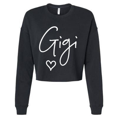 Gigi Grandma Name Women Christmas MotherS Day Birthday Cropped Pullover Crew