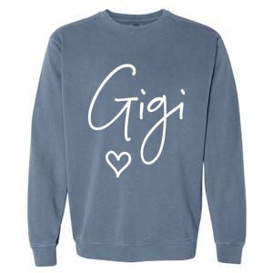 Gigi Grandma Name Women Christmas MotherS Day Birthday Garment-Dyed Sweatshirt