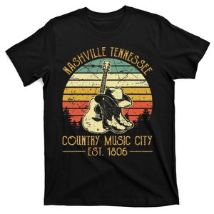 Guitar Guitarist Nashville Tennessee Country Music City T-Shirt