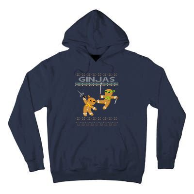 Ginjas Gingerbread Ninjas Funny Ugly Christmas Tall Hoodie