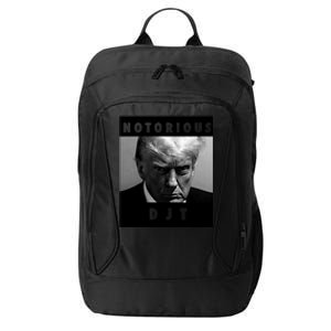 Great Gift Notorious Djt Donald Trump Mug Shot Republican 2024 Maga City Backpack