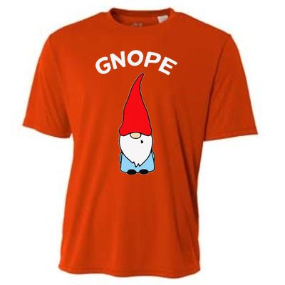 Gnope Gnome Nope Funny Christmas Party Funny Funny Cooling Performance Crew T-Shirt