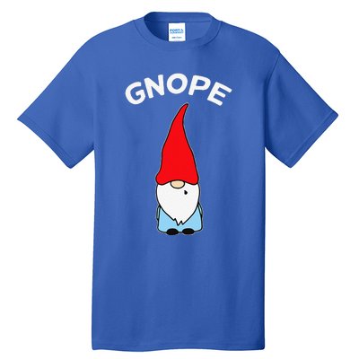 Gnope Gnome Nope Funny Christmas Party Funny Funny Tall T-Shirt