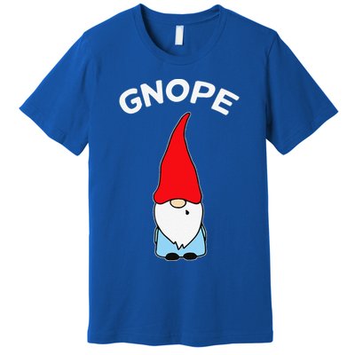 Gnope Gnome Nope Funny Christmas Party Funny Funny Premium T-Shirt