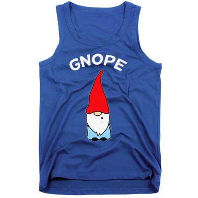 Gnope Gnome Nope Funny Christmas Party Funny Funny Tank Top