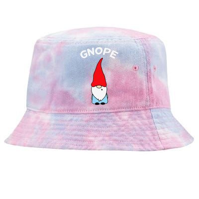 Gnope Gnome Nope Funny Christmas Party Funny Funny Tie-Dyed Bucket Hat