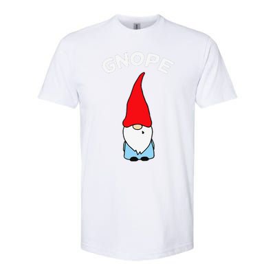 Gnope Gnome Nope Funny Christmas Party Funny Funny Softstyle CVC T-Shirt