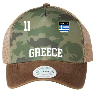 Greece Gift No 11 Greek Flag Football Soccer Team Legacy Tie Dye Trucker Hat