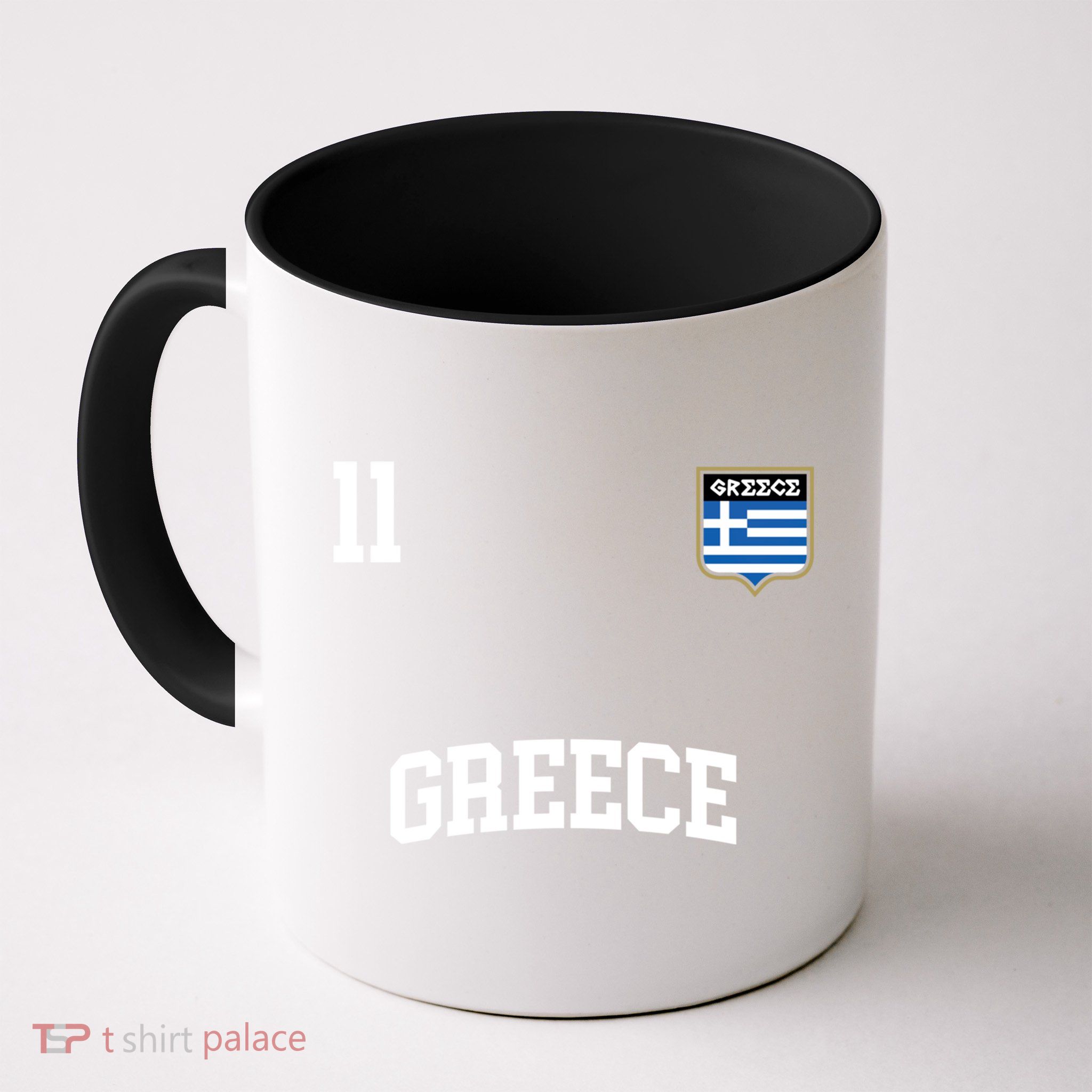 Greece Gift No 11 Greek Flag Football Soccer Team Mug