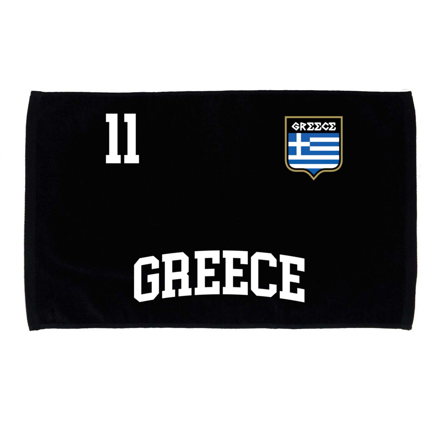 Greece Gift No 11 Greek Flag Football Soccer Team Microfiber Hand Towel