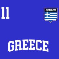 Greece Gift No 11 Greek Flag Football Soccer Team Tall T-Shirt