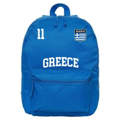Greece Gift No 11 Greek Flag Football Soccer Team 16 in Basic Backpack