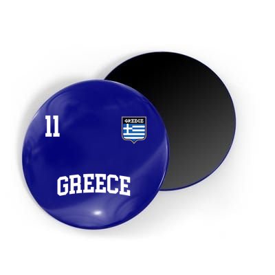 Greece Gift No 11 Greek Flag Football Soccer Team Magnet