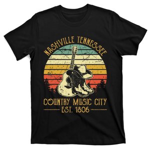 Guitar Guitarist Nashville Tennessee Country Music City T-Shirt