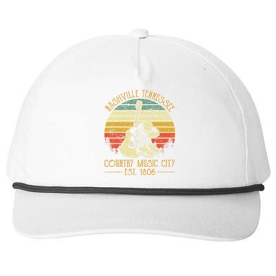 Guitar Guitarist Nashville Tennessee Country Music City Snapback Five-Panel Rope Hat