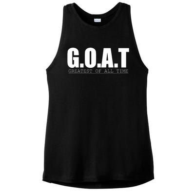 GOAT Greatest Of All Time Ladies PosiCharge Tri-Blend Wicking Tank