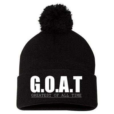 GOAT Greatest Of All Time Pom Pom 12in Knit Beanie