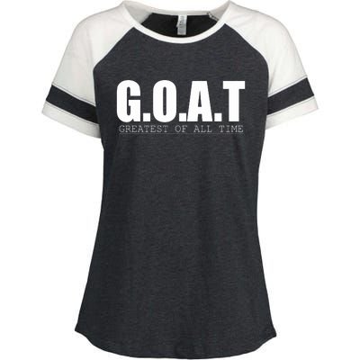 GOAT Greatest Of All Time Enza Ladies Jersey Colorblock Tee