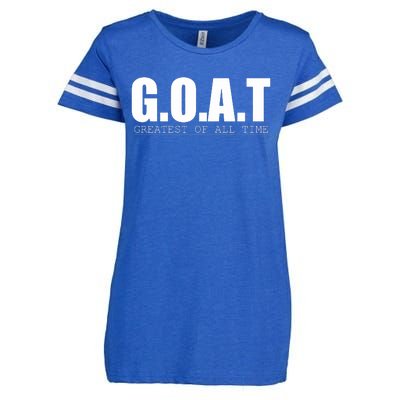 GOAT Greatest Of All Time Enza Ladies Jersey Football T-Shirt